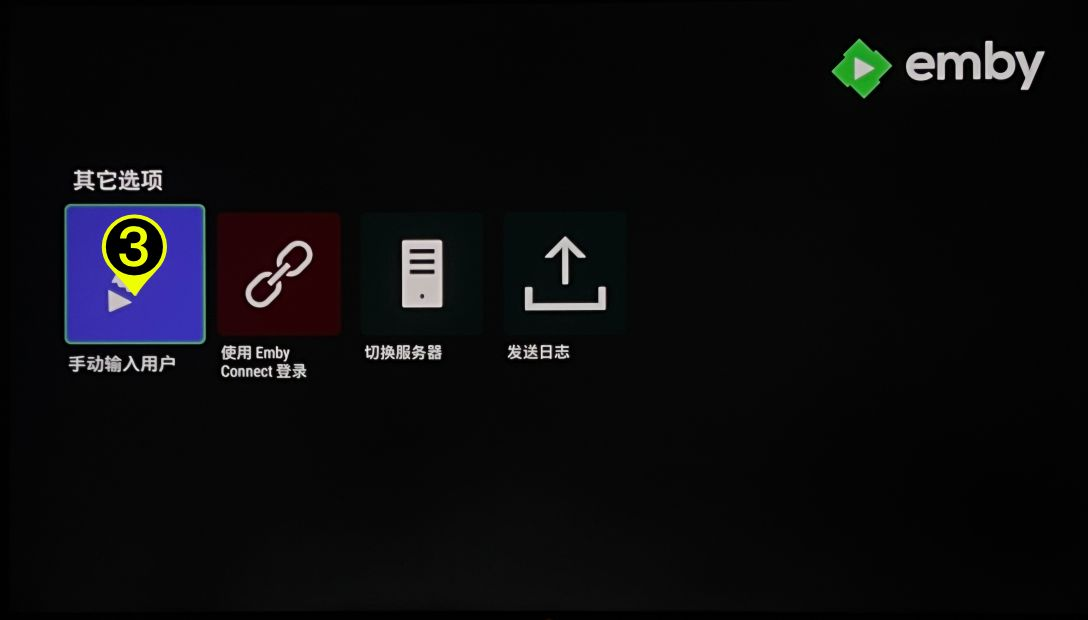 Emby server address field