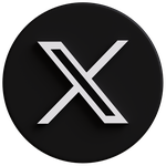 X (Twitter) 社交平台 logo